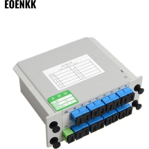 SC optical Splitter Plug-in Optical Branching Device1points16optical Fiber Telecom Grade 1ratio16brand New Chip