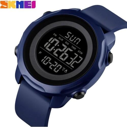 SKMEI 1540 Brand Sport Digital Watches Women Men Watches Outdoor Simple 5bar Waterproof Light Display Alarm Clock Montre Homme