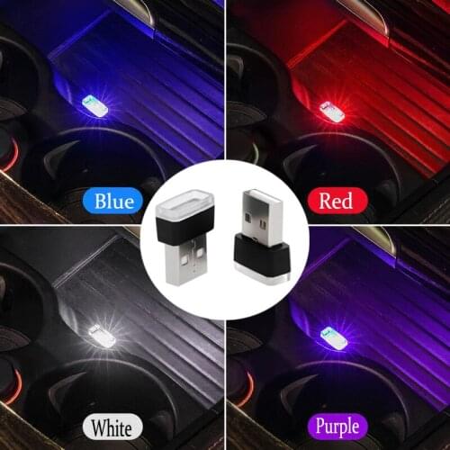 Car Led Light Computer Phone Usb Universal Lamp for bmw G01 G30 F11 F15 F31 F34 E36 E39 E46 E60 E87 E91 X5 E70 X6