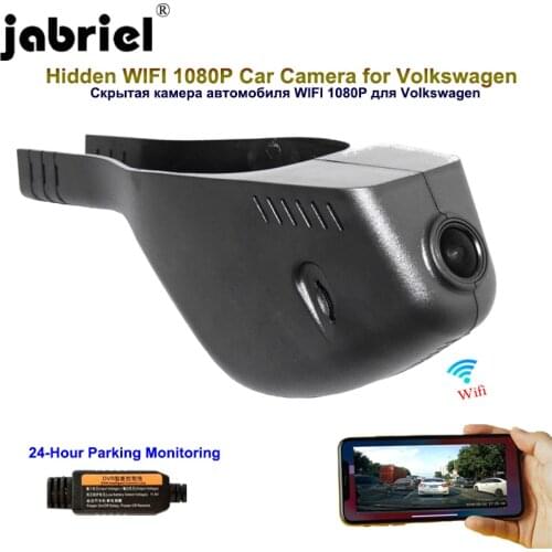 Jabriel 1080P Car Camera Hidden Wifi dash cam 24 hour car dvr for vw Passat b7 b8 Volkswagen golf 6 7 Sportsvan CC tiguan tharu
