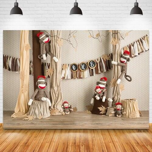 Wooden Flower Curtain Toy Leaves Banner Vinyl Background For Portrait Newborn Baby Shower Indoor Photocall Photo Studio Backdrop