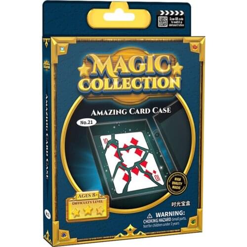 Magic Childrens Stage Magic Fantasy God Box Close-up Magic Time Treasure Box Magic Amazing Card Case Props Toys