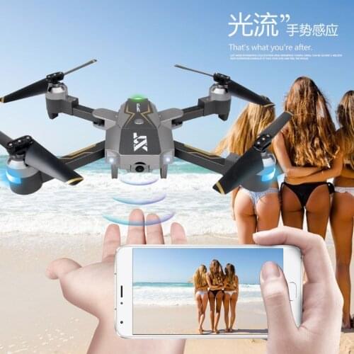 Xt-Pack 8 Optical Follow Fpv Rc Drone With Camera HD Live Video Foldable Quadcopter One Key Take Off Altitude Hold rc fly toys
