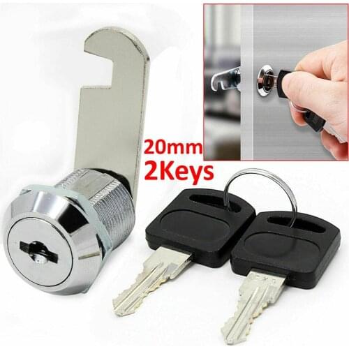 16/20mm Cam Lock Door Barrel Drawer Cabinet Mail Box Locker Cupboard 2 Key Letterbox Lock Letterbox Box Hook Lock