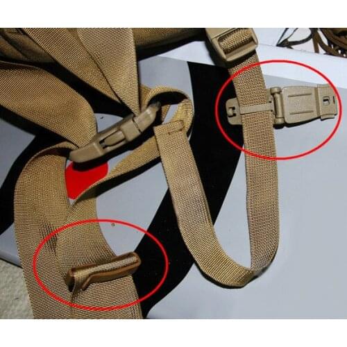 10 Black Military Molle Webbing Connecting Clip Buckle Backpack Bag