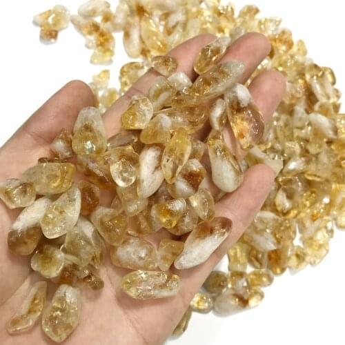 100g Natural Citrine Crystal Rough Raw Stone Yollow Rock Specimen Brazil Original Rock Stones Specimen Healing Collection