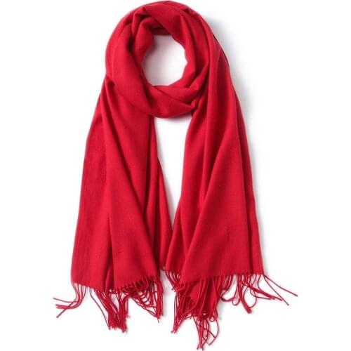 2019 luxury brand soild cashmere women scarf winter warm shawl and wraps bandana pashmina soft long female foulard thick blanket