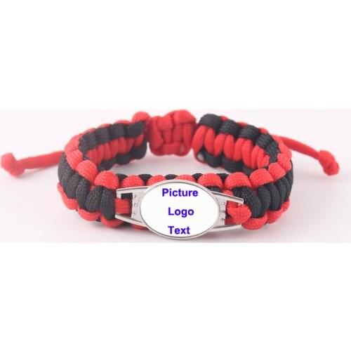 2021 Newly Arrived Paracord Bracelet 550 Rope Survival Braided Rope Escape Bracelet Custom Logo Picture WholesaleDropshipping