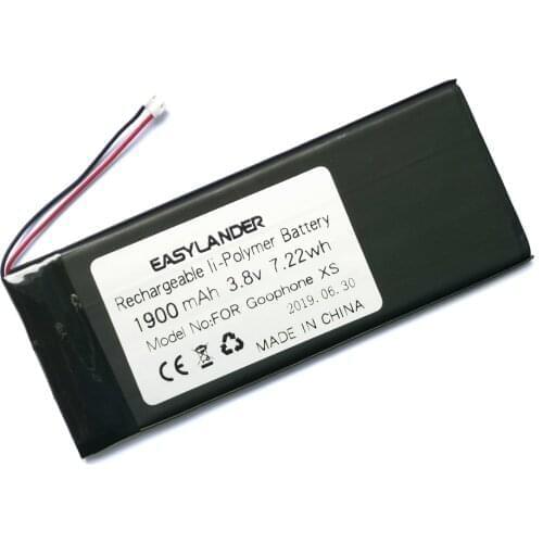 3.8V 1900mAh Rechargeable li-Polymer Li-ion Battery For china clone goophone XS MTK andorid phone 6PLUS E-Book
