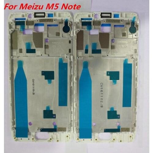 5PCS/Lot Front Frame Bezel Housing LCD Screen Holder Frame with Adhesive Sticker Replacement Parts for Meizu M5 Note