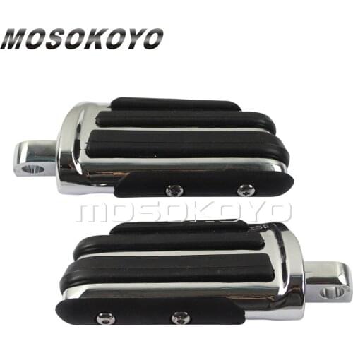 Aluminum Chrome Motorcycle Highway Foot Peg Passenger Footrest Driver Footpeg for Harley Dyna Sportster Softail Touring