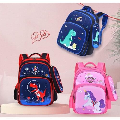 2021 Disney Childrens School Bag Primary School Cartoon Princess Pattern Pencil Bag Outdoor Casual Boys Girls Student Backpack