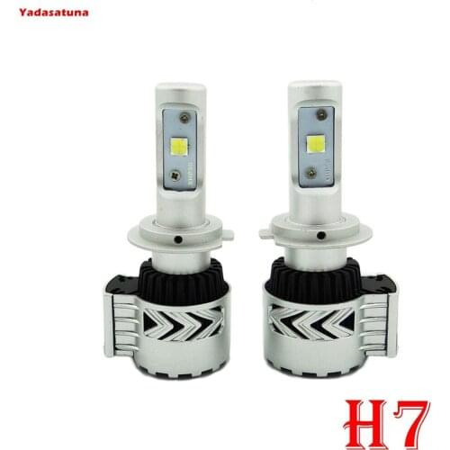 G8 LED Headlight Conversion Kit H7 80W 12000LM XHP-50 LED Chips Built-in Fan Heat Sink Pure White 6000K Driving Fog Driving Head