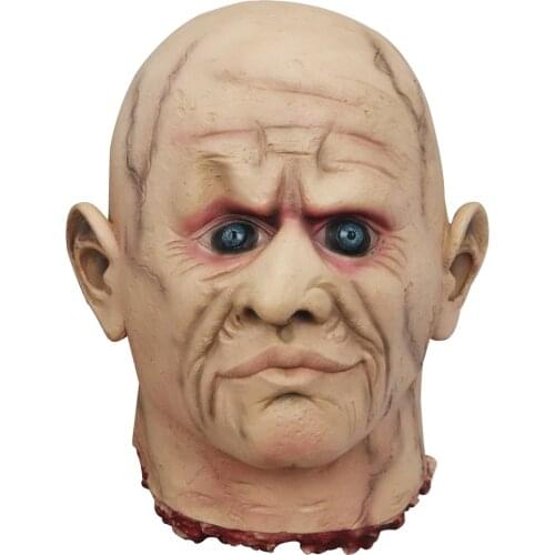 Halloween Blue Eye Broken Head Prop Cosplay Haunted House Prop Scary Dead Head Halloween Terrible Zombie Decoration