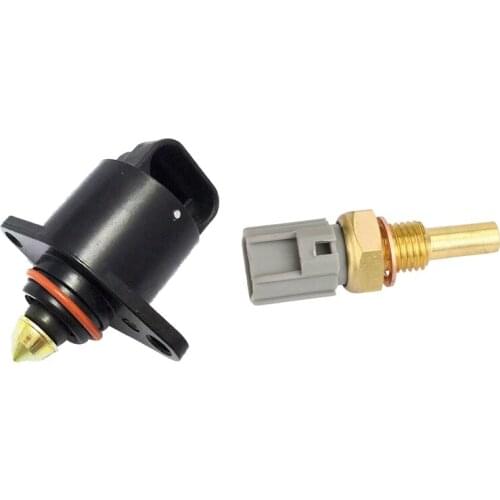 1Pcs 92061898 Iac Idle Air Control Valve & 1Pcs Coolant Temperature Sensor for Toyota 4Runner Avalon