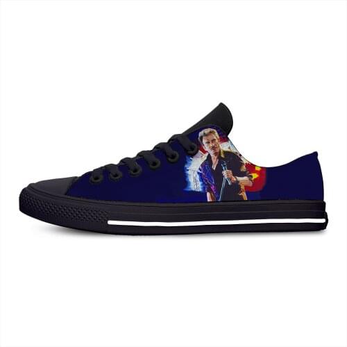 Hot Cool Fashion Woman Man Shoes Lightweight Sneakers Breathable Classic Canvas Shoes High Quality Johnny Hallyday French Elvis