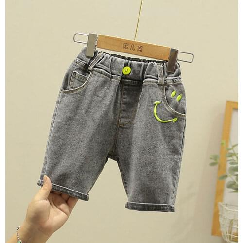 Summer Kids Baby Boys Clothes Denim Shorts Elastic Waist Children Boy Casual Clothing Pants Teenage Boys Shorts For Age 12M-4Yrs