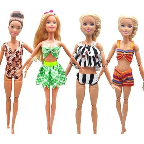 For Barbie Handmade Fashion Dolls Accessories Swimwear Dress Toys for Children Boneca Doll Clothes for 29cm 1/6 Dolls Girls Toys