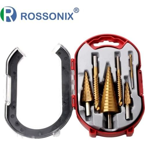 6Pcs Hole Saw Cutting Metal Drill Bits HSS 4-12mm 4-20mm 4-32mm Triangular Shank Step Drill Bit 3mm 6mm 8mm Saw Drill Bit Set