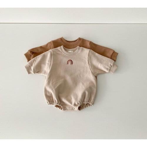 2020 Autumn New Childrens Clothing Korean Baby Romper Net Red Babys Romper Embroidered Onesie