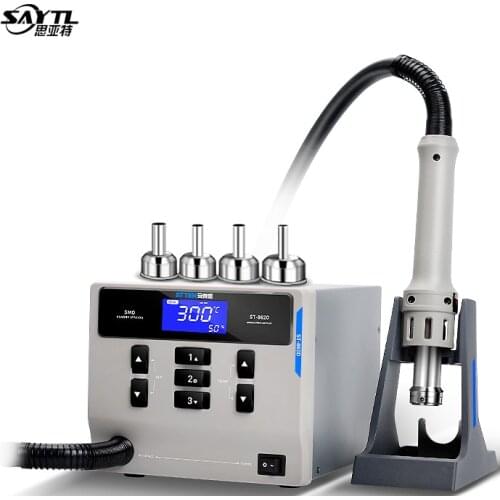Original ATTEN lead-free hot air gun soldering station Intelligent digital display 1000W rework station For PCB chip repair