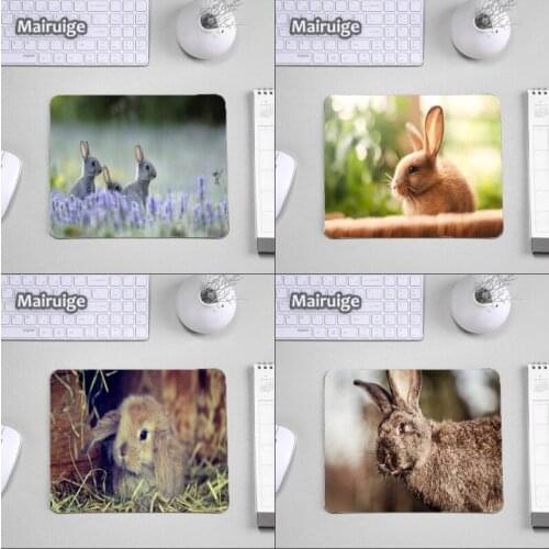 Mairuige Anti-skid Wear Rubber Mousepad Rabbit Animals Pet Cat Dog Pattern Printed Pc Computer Laptop Keyboard Mouse Pad Mats
