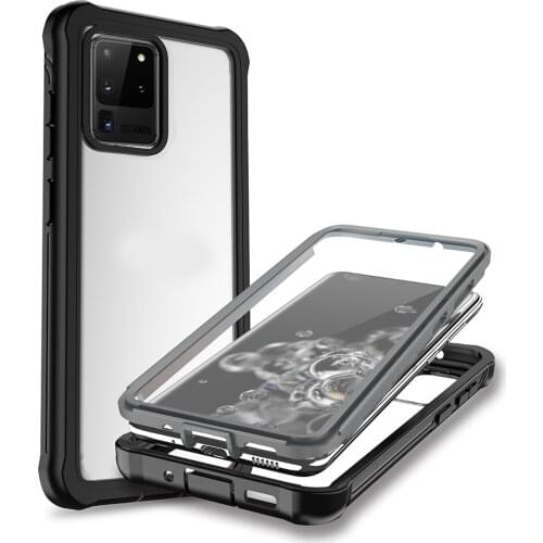 Shockproof Case Bumper Etui for Samsung S20 Ultra Case Note10 S20 S10 Plus 360 Heavy Duty Full Body Case for Samsung Note 10Plus