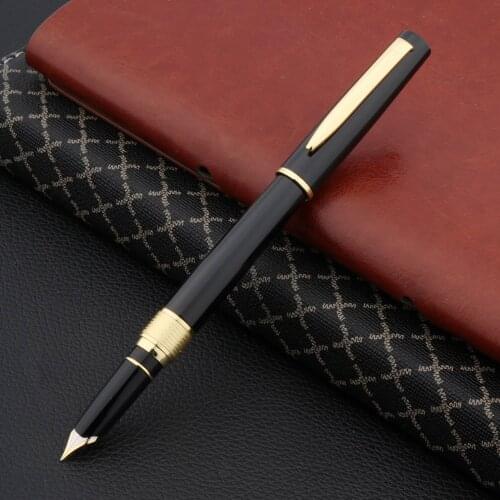 Luxury brand HERO Ceramic Retro Fountain Pen GOLDEN BLACK Vintage Style ink pen Stationery Office school supplies