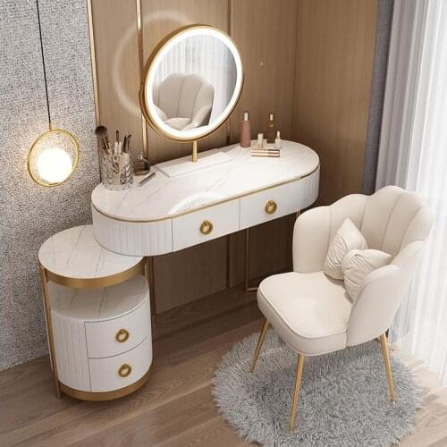 Light luxury Nordic dressing table bedroom modern minimalist dressing table storage cabinet one