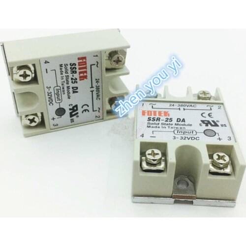 1PCS solid state relay SSR-25DA 25A 5-24VDC TO 24-380V AC SSR 25DA,6-20mA