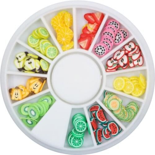 Nail Art Rhinestones Fruit Nails Wheel DIY Stone Decor Ornaments Jewelry Manicure Nail Art 3D Decoration Stone In Wheel DIY Tips