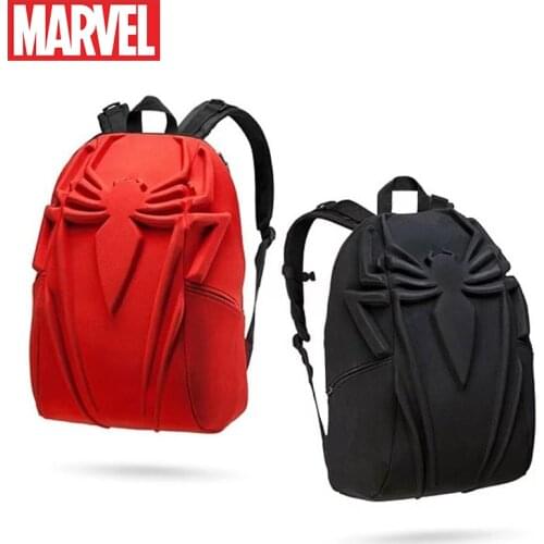2021 New Disney Marvel Spider Man 3D Stereo Waterproof Backpack Laptop Bag Case for Macbook Air Pro 13 14in Schoolbag Travel Bag