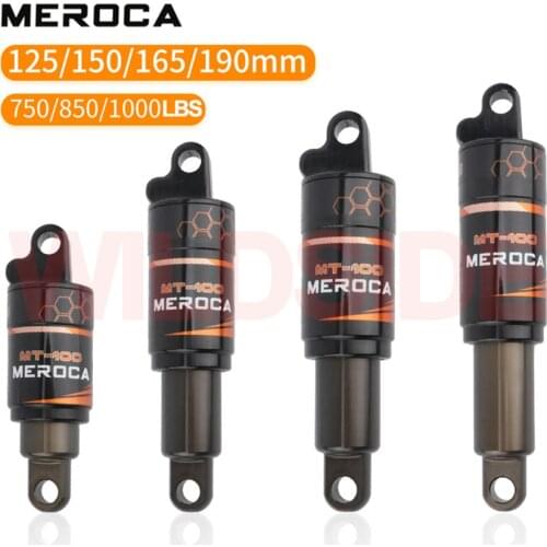 MEROCA bicycle Rear shock absorber hydraulic Oil spring damping shock absorber 125/150/165/190mm electric scooter shock absorbe