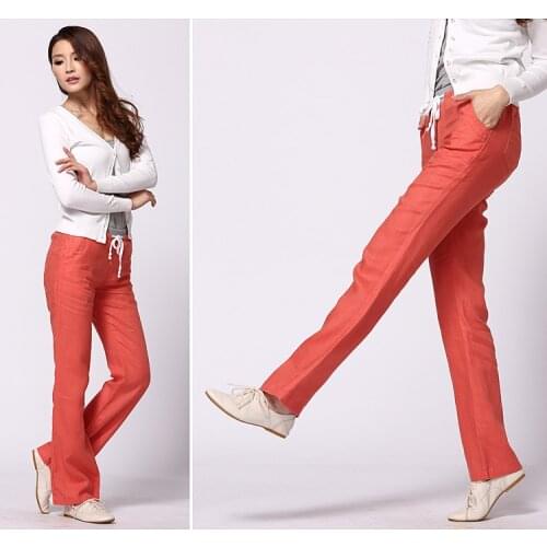 Sale!!!Woman Trousers Plus size feminina Summer Spring Autumn Fashion Linen Female pants women exercise pants