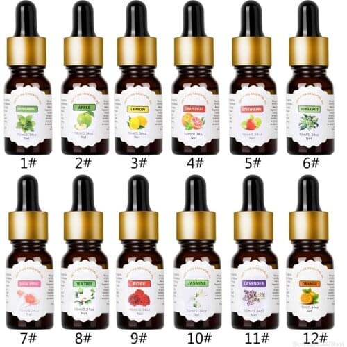 10ml Flower Fruit Tea Tree Essential Oils for Humidifier Relieve Stress for Aromatherapy Diffusers Skin Care Help Sleep TSLM1