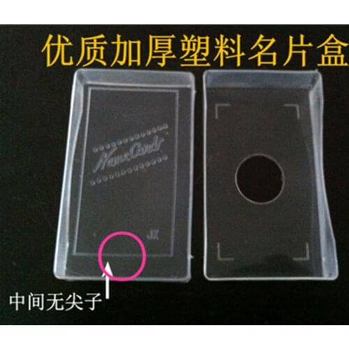 10 x Business Card Box Plastic Holders Clear Craft Beads Container Storage Boxes White