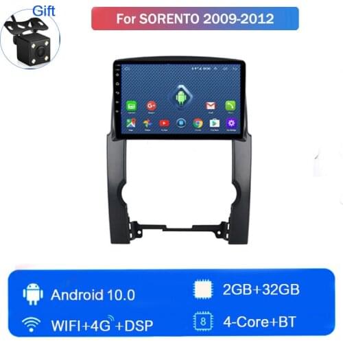 Android 10 4G LTE for Kia Sorento 2009 2010 2011 2012 intelligent GPS navigation 2+32G Touchscreen Quad-core Car Radio Player
