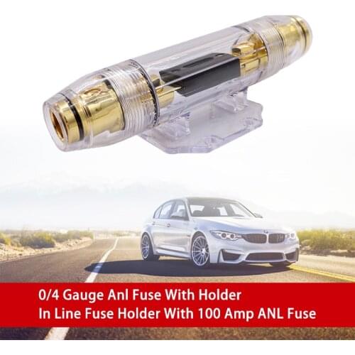 Car Stereo Audio 0/4 Gauge AWG 60-300A ANL Fuse Holder Wire Break The Circuit Fuse High Temperature Resistant Shell for Car
