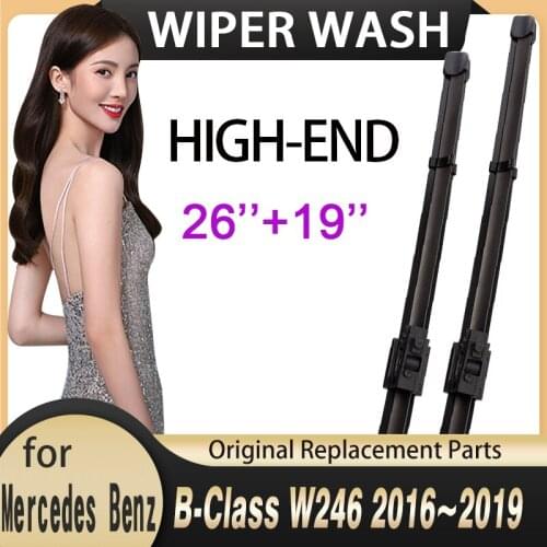 Car Wiper Blades Windscreen for Mercedes Benz B-Class W246 2016~2019 Windshield Wipers Car Accessories B-Klasse B160 B180 B200