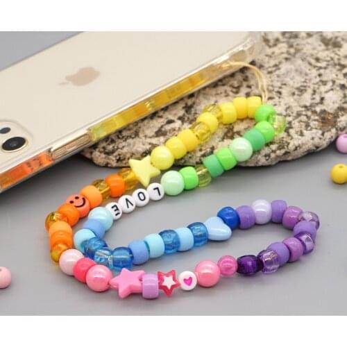2021 Chain For Phone Case Charm Beads Strap Mobile String Accessories Pendant Star Chains Telephone Lanyard Jewelry