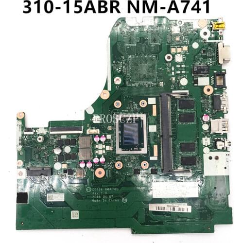 Free shipping For 310-15 310-15ABR Laptop Motherboard CG516 NM-A741 working well