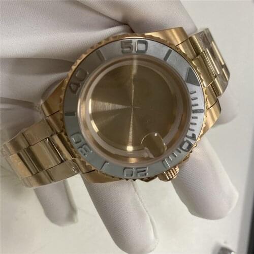 41MM Watch Case with Strap for Mingzhu 2813 Watch Case with 20MM Watchband for Miyota 8215/8205/8200 Movement Repair Parts