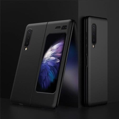 PC Frosted Matte Flip Case for Samsung Galaxy Fold Phone Accessories Ultra-slim Full Protection Shell Shockproof Phone Cover