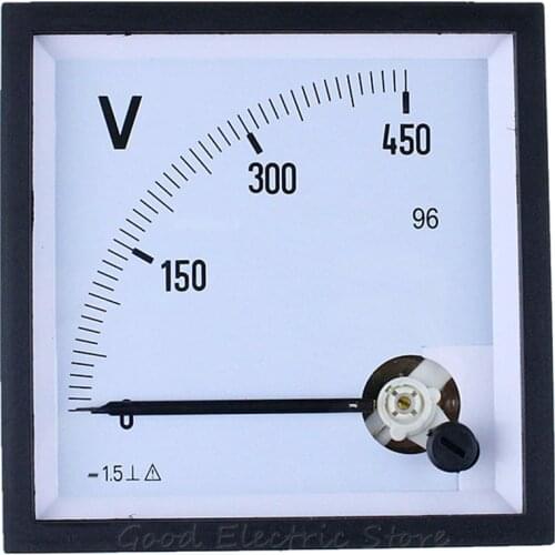 CP-96 SQ-96 CZ-96 DC 100V 150V 250V 300V 450V 500V 750V Range Analog Voltmeter Gauge Panel