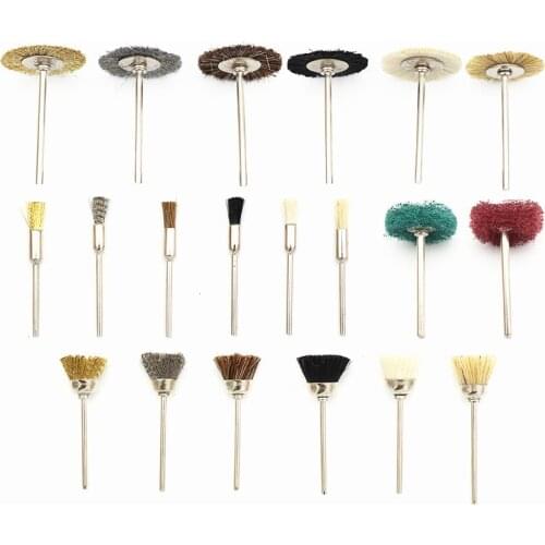 Nail Drill Bits Brush Copper Wire Electric Manicure Polish Cleaning Metal Cutters Dust Brush Tool Portable Clean Nail Drill Bits