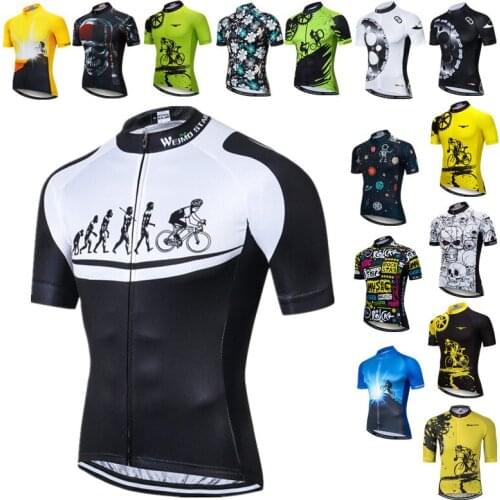 Weimostar evolution Mens Cycling Jersey Tops Breathable Bike Jersey Tops Mountain Cycling Clothing Quick Dry Bicycle Shirt Ropa