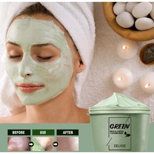 Oil Control Acne Clearing Face Care Mask Ice Muscle Mineral Mud Mask Deep Cleansing Remove Blackheads Shrink Pores Mask TSLM1