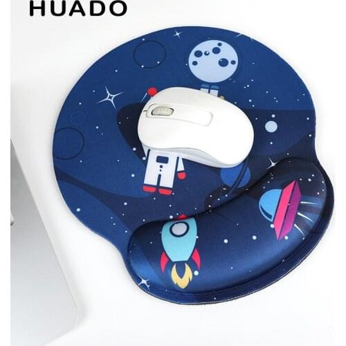 Mouse Pad with Wrist Support Comfortable Soft Memory Foam Non Slip Rubber Base Ergonomic Design for PC Computer Office