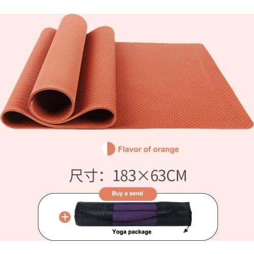 Yoga mat thickened widened and lengthened tpe yoga mat non-slip fitness mat mat for beginners home yoga 6mm