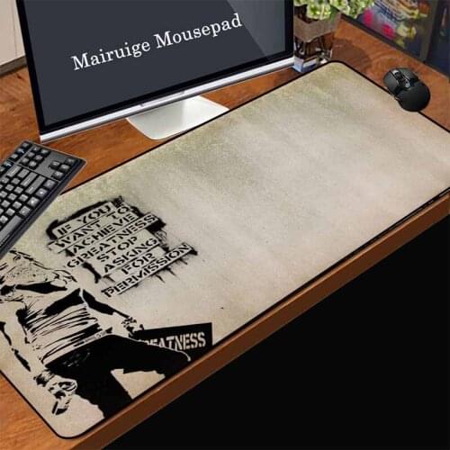 Mairuige French Low Price Promotional Game Mouse Pad Painting Street Artist Pattern Office Computer Desk Decorative Mat